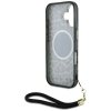 Etui Guess HC IML Leopard Triangle Cord  Strap do iPhone 16 MagSafe brązowy